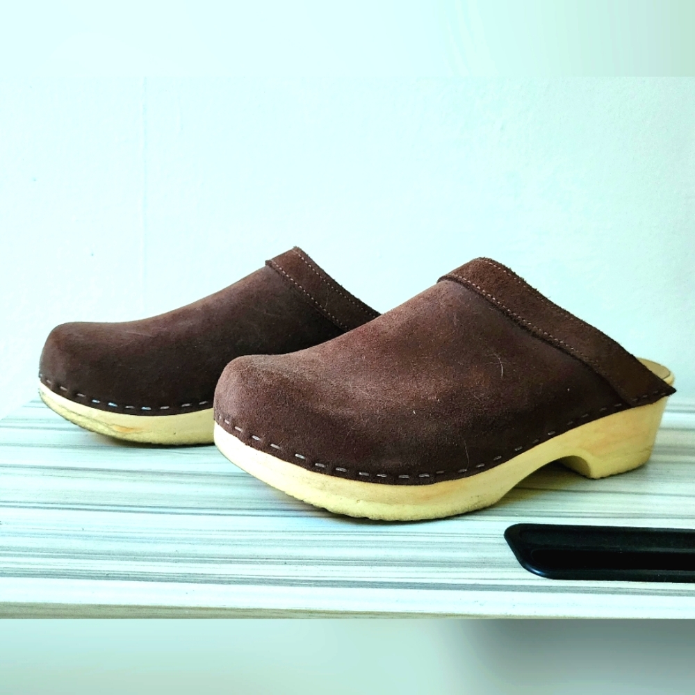 Clog Master Sven Clogs Genuine Leather Brown Low Heel